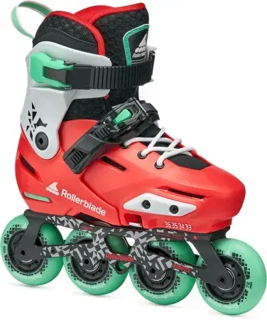 Rollerblade APEX Inline Skate red/mint Warehouse One Super-Preis