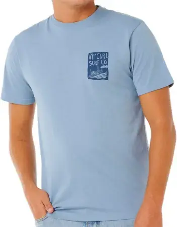 Sonderangebot Rip curl KEEP ON TRUCKING T-Shirt faded denim Warehouse One