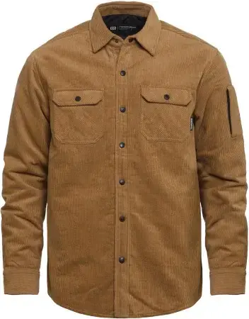 Horsefeathers DOUGH INSULATED Hemd camel corduroy Warehouse One Garantierte Lieferung