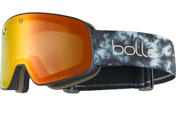 Solange Der Vorrat Reicht Bolle NEVADA Schneebrille black tie dye matte/phantom fire red Warehouse One