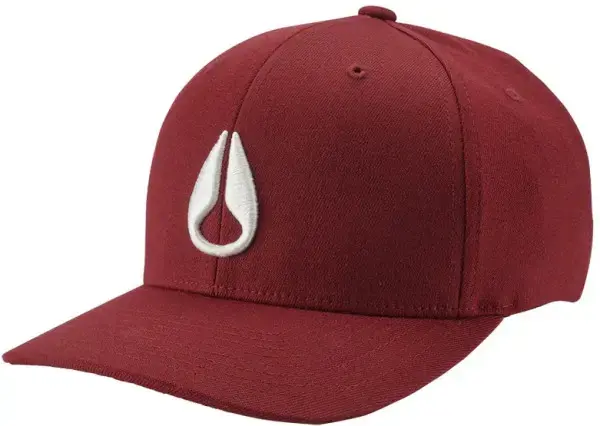 Nixon DEEP DOWN FLEXFIT Cap burgundy/white Warehouse One Preisknaller
