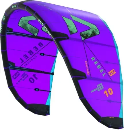 Duotone REBEL SLS Kite purple/green Warehouse One Sonderangebot