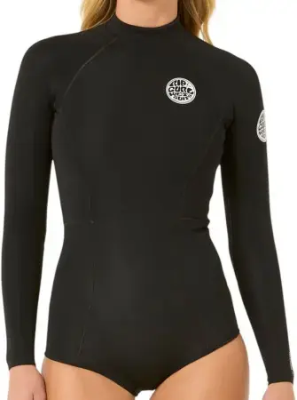 Rip curl G BOMB 1.5MM LS BACK ZIP Shorty black Warehouse One Top-Angebot