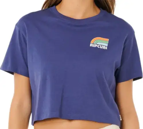 Rip curl SURF SIDE CROPPED T-Shirt navy Warehouse One Jetzt Bestellen