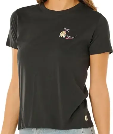 Rip curl TIDE LINE STANDARD T-Shirt washed black Warehouse One Sonderangebot