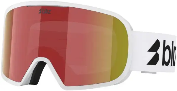 Bliz G002S Schneebrille matte white/brown red multi Warehouse One Billig
