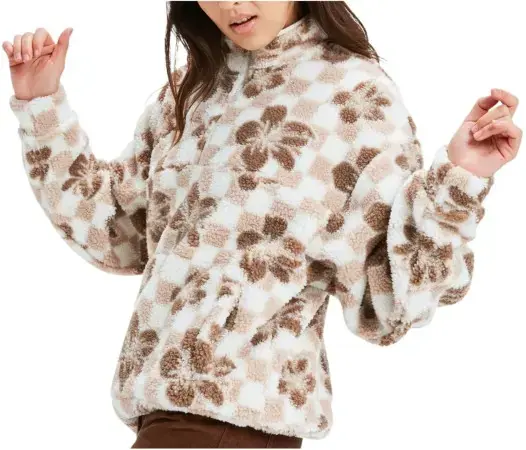 Schnäppchen Roxy JIVE TALKING BONDED Fleece egret hibi square Warehouse One