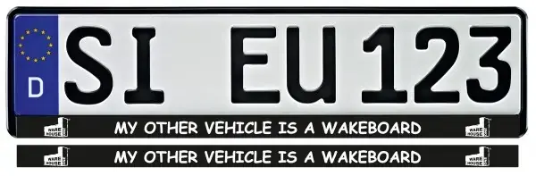 Wh1 MY OTHER VEHICLE Kennzeichenhalterung Warehouse One Letzte Chance