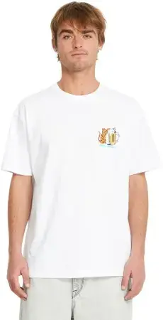 Expressversand Volcom CURIOUS CAT T-Shirt white Warehouse One