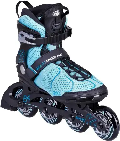 K2 ALEXIS 84 SPEED ALU Inline Skate turquise/black Warehouse One Kracherpreis