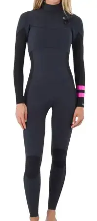 Super-Preis Hurley WOMEN PLUS 4/3 CHEST ZIP Full Suit black/graphite Warehouse One