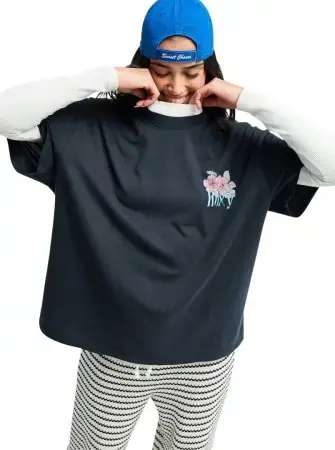 Roxy TALLOVERSIZE WASHED T-Shirt anthracite Warehouse One Must-Have