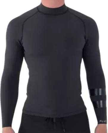 Billig Hurley PLUS TEXTURE 1.5/1 MM LS Neoprentop black/graphite Warehouse One