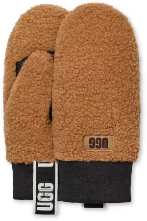 Ugg UGGFLUFF LOGO TAPE Fäustling chestnut Warehouse One Neuheit