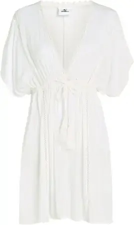 Oneill ESSENTIALS MONA BEACH COVER UP Kleid snow white Warehouse One Versand Am Gleichen Tag