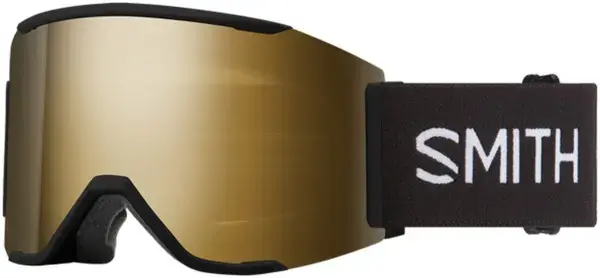Bestseller Smith SQUAD MAG Schneebrille black/chromapop sun black gold mirror Warehouse One