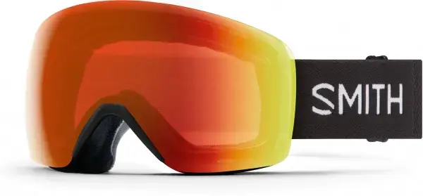 Schnäppchen Smith SKYLINE Schneebrille black/chroma pop everyday red mirror Warehouse One