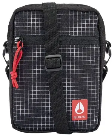 Nixon STASH Schultertasche black/red Warehouse One Wochenendangebot