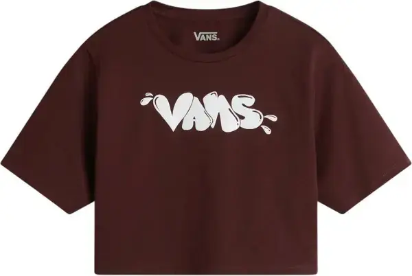 Vans BUSTED TYPE CREW CROP II T-Shirt bitter chocolate Warehouse One Sonderaktion