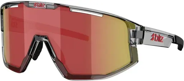 Neu Bliz FUSION Sonnenbrille transparent dark grey/red Warehouse One