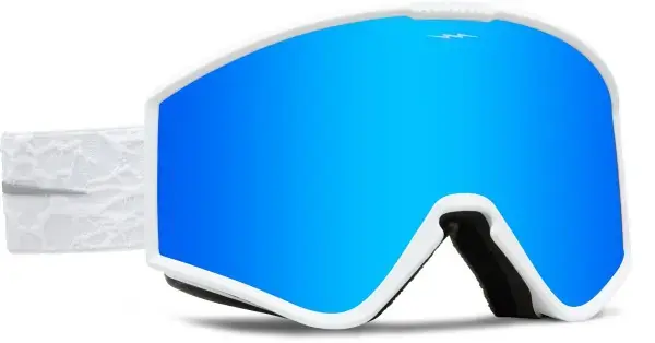Abverkauf Electric KLEVELAND.S Schneebrille matte white nuron/blue chrome Warehouse One