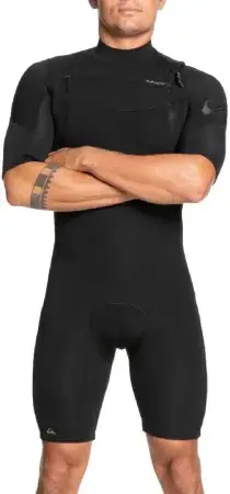 Quiksilver 2/2 EVERYDAY SESSIONS CHEST ZIP Shorty black Warehouse One Echt