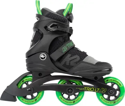 Knallerangebot K2 TRIO LT 100 BOA Inline Skate black/green Warehouse One