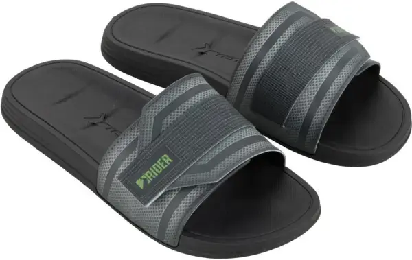 Heißes Angebot Rider WALK SLIDE Sandale black/black/green Warehouse One