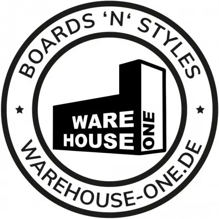 Top-Seller Wh1 BOARDS N STYLE Die Cut Aufkleber matte black Warehouse One