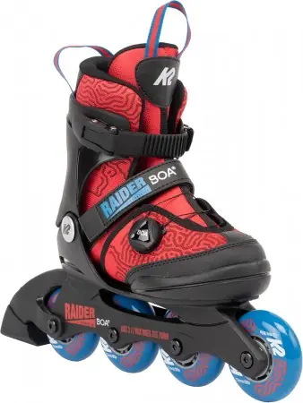 K2 RAIDER BOA Kinder Inline Skate red blue Warehouse One Super-Preis