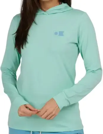 Geprüft Salty crew FLAGSHIP HOODED LS Lycra mint Warehouse One