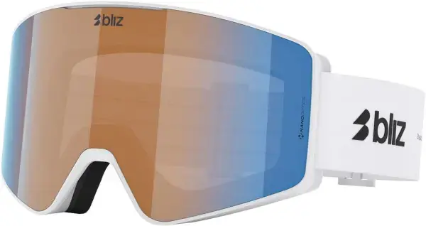 Bliz G001 Schneebrille matte white/n_o_n orange & blue Warehouse One Markenware