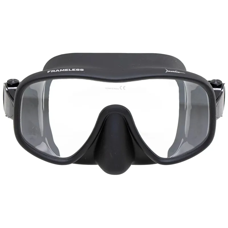 Spearfishing Mask Frameless Matte Black Marlin 117472 Ausverkauf