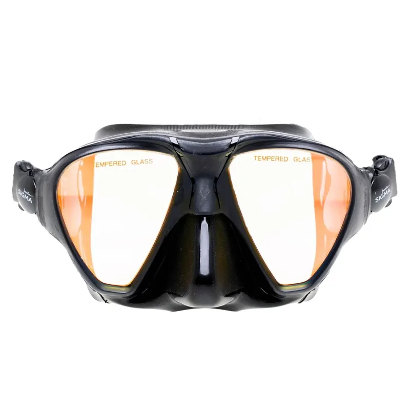 Preis Gesenkt Spearfishing Mask Sigma Black Yellow-Mirrored Lenses Marlin 213638