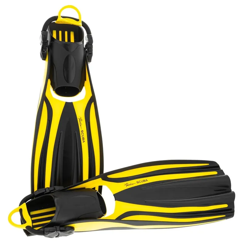 Neue Ware Diving Fins Scuba Ebs Yellow Size S-35,5-40 Marlin 117451