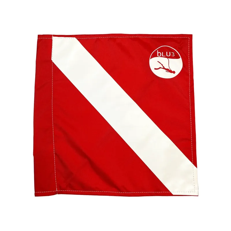 Flag Red and White for Dive Systems Blu3 Schneller Versand