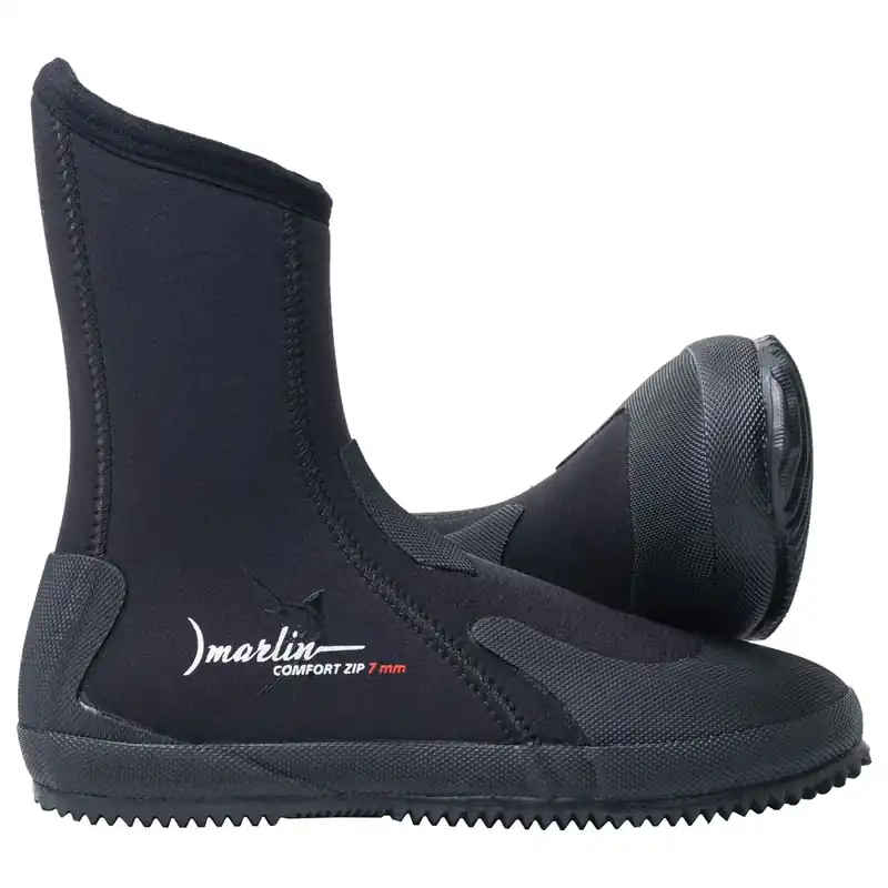 Diving Boots Comfort Zip 7mm Black Size EU 43 Marlin 217035 Beliebt