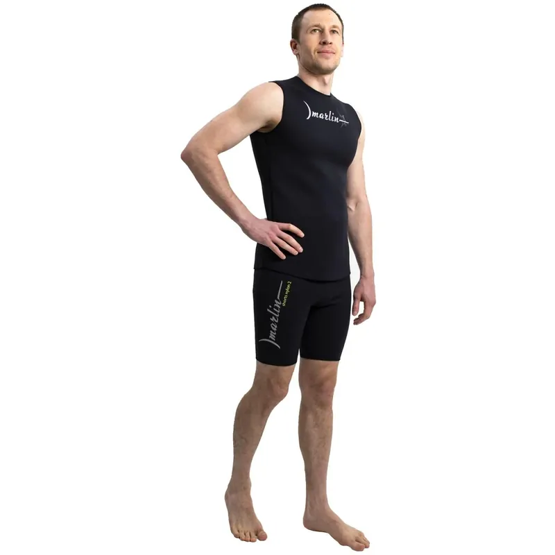Neoprene Vest Nylon 2mm Black Size M Marlin 118477 Knallerangebot