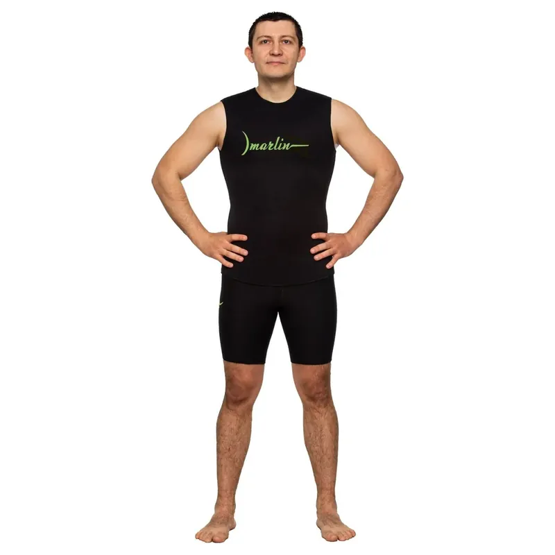 Neuheit Neoprene Snorkeling Vest Open Cell Man 3mm Black Size M Marlin 9877