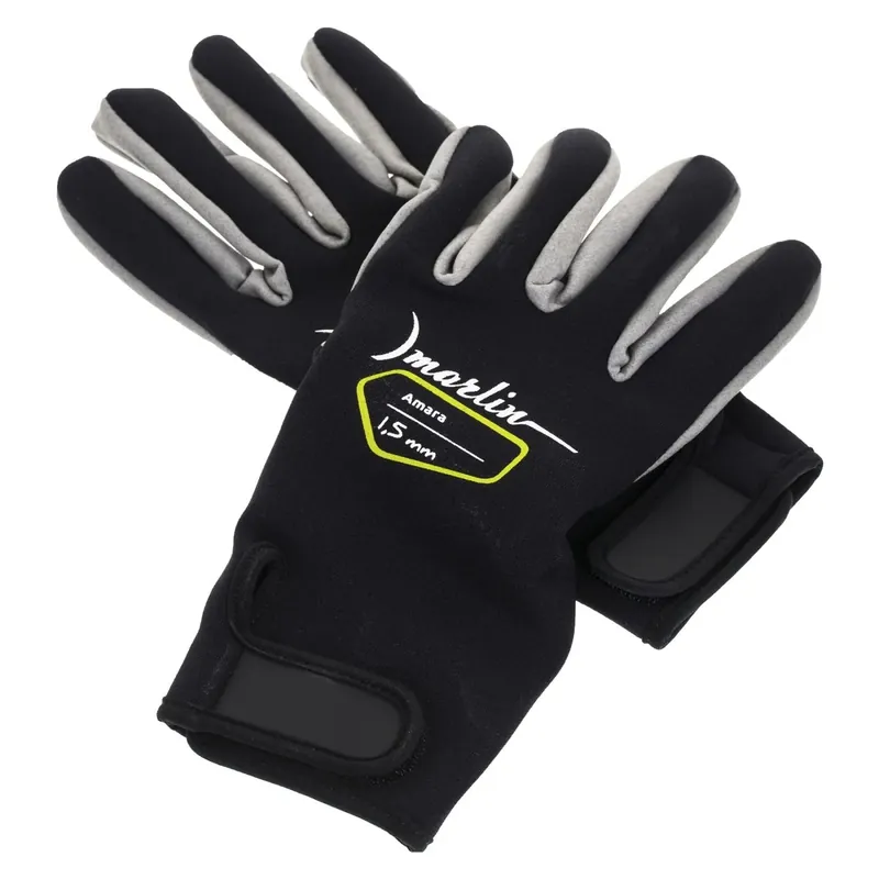 Diving Gloves Amara 1.5mm Black-Grey Size S Marlin 1096042 Mega-Angebot