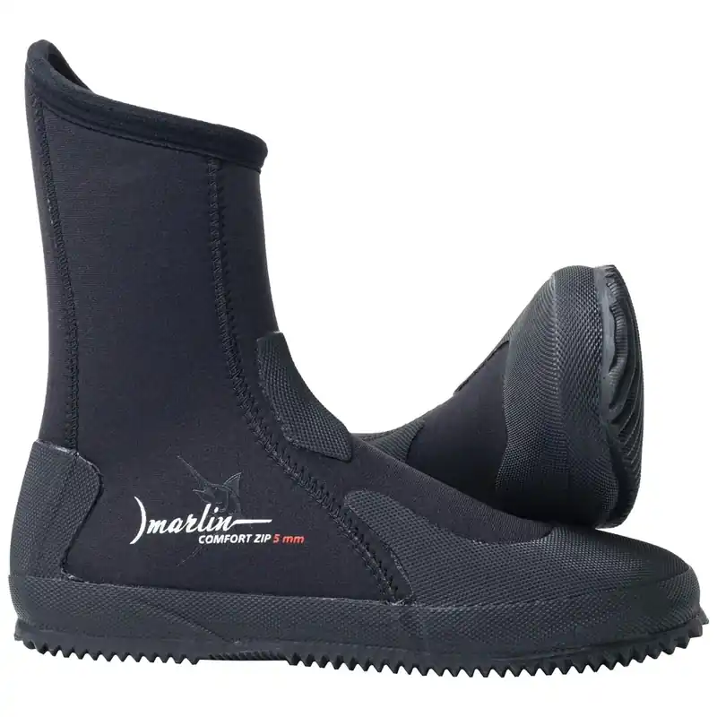 Diving Boots Comfort Zip 5mm Black Size EU 40 Marlin 217021 Neuheit