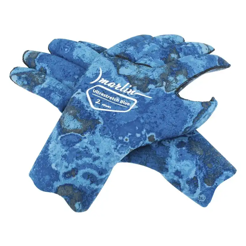 Diving Gloves Ultrastretch 2mm Ocean Blue-Camo Size XXL Marlin 213190 Wochenendangebot