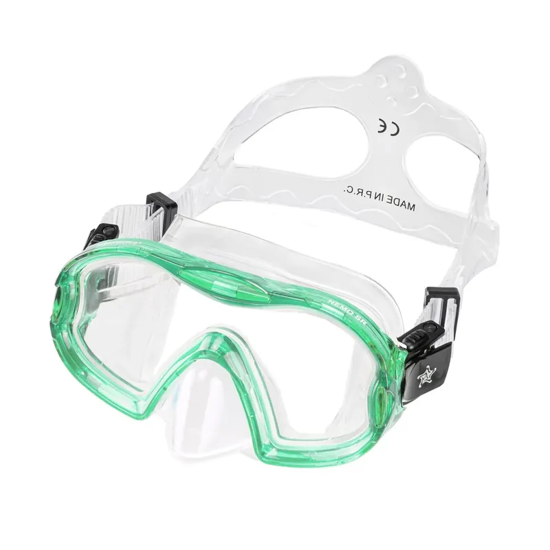 Snorkeling Mask Nemo Kids Clear-Green Abysstar 50078GR Wochenendangebot