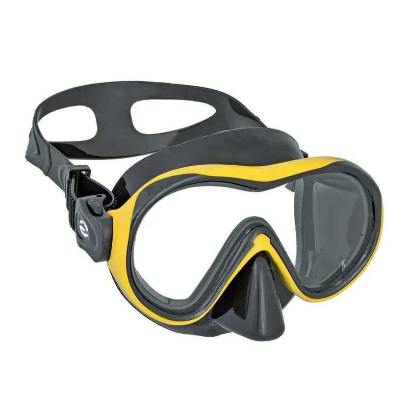 Direkt Vom Hersteller Diving Mask Kronos Black-Yellow Abysstar 69770YL
