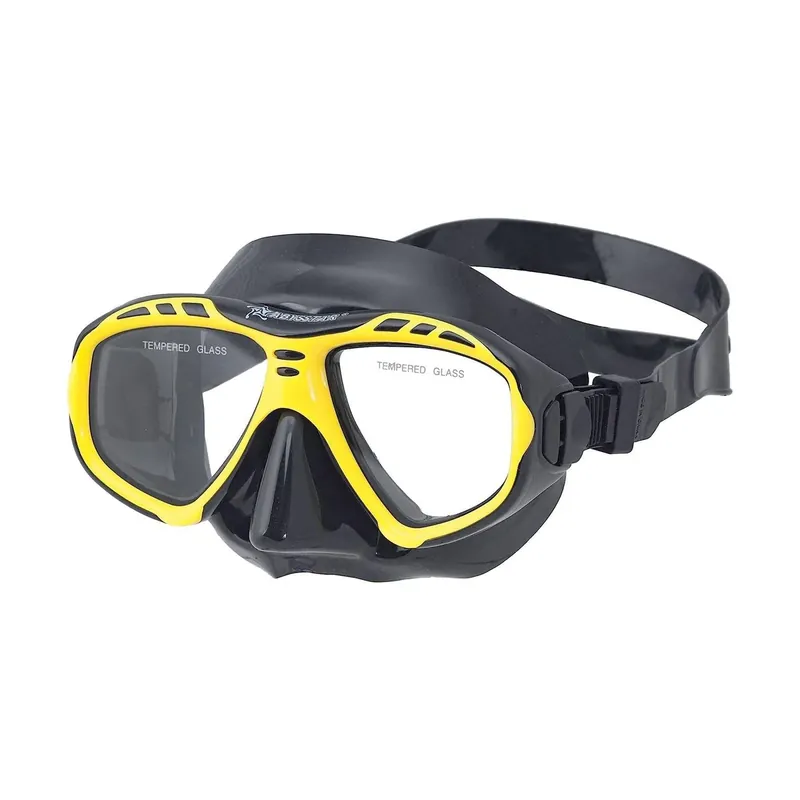 Diving Mask Argo Black-Yellow Abysstar 62943YL Neu Im Sortiment