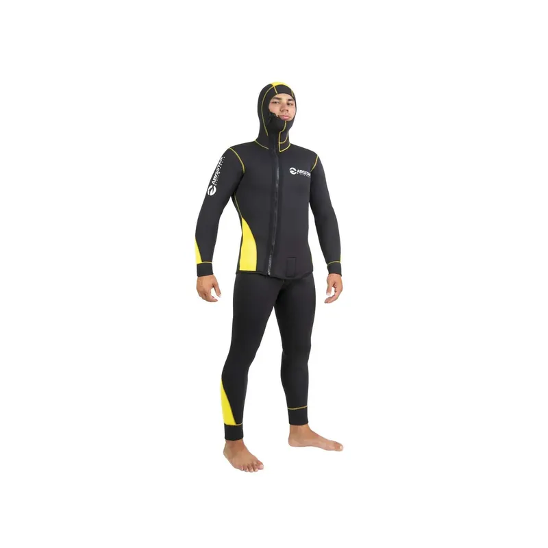 Diving Full Wetsuit Pacific Color Front Zip Man 5mm Black-Yellow L Abysstar 63022 Online Kaufen
