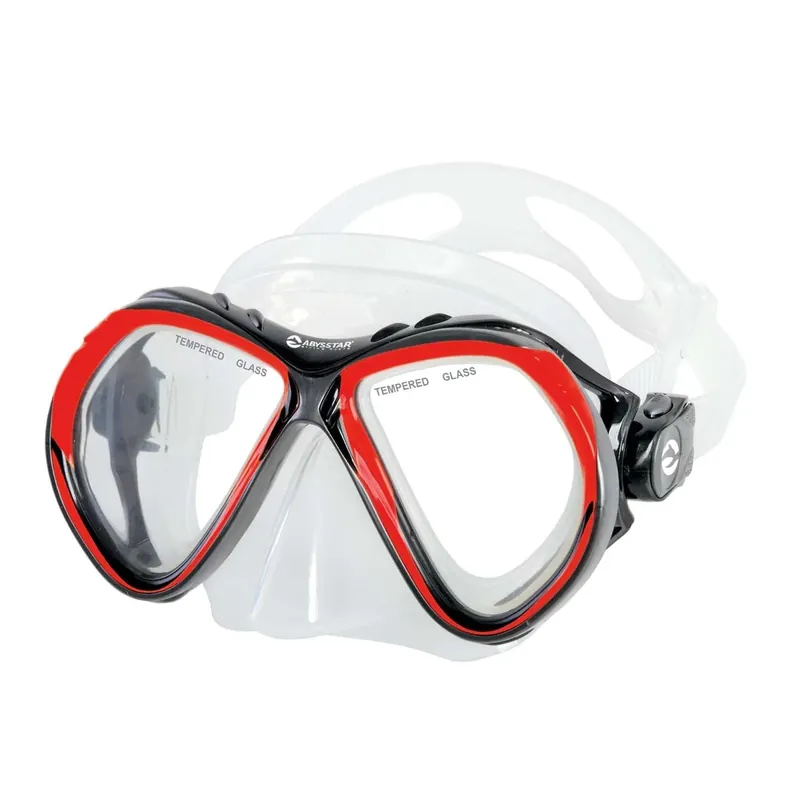 Preisreduziert Diving Mask Vanity Clear-Red Abysstar 63131RD