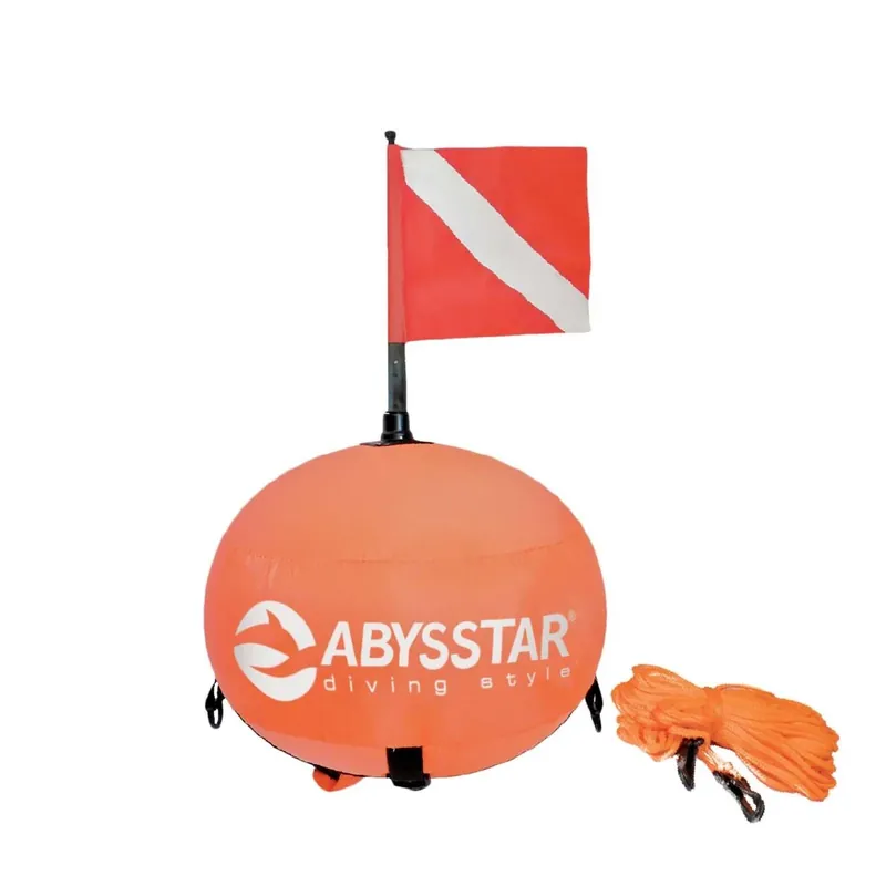 Kracherpreis Spherical Nylon Buoy Orange 38cm Abysstar 50104