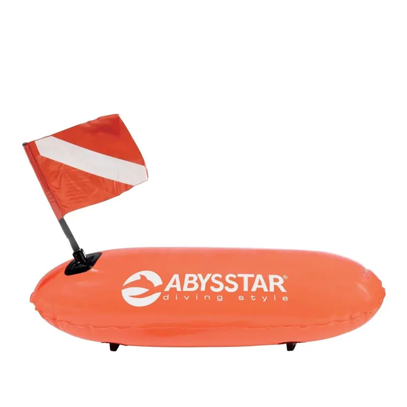 Preis Gesenkt Torpedo Nylon Buoy With Removable Flag Orange 80x40cm Abysstar 50102