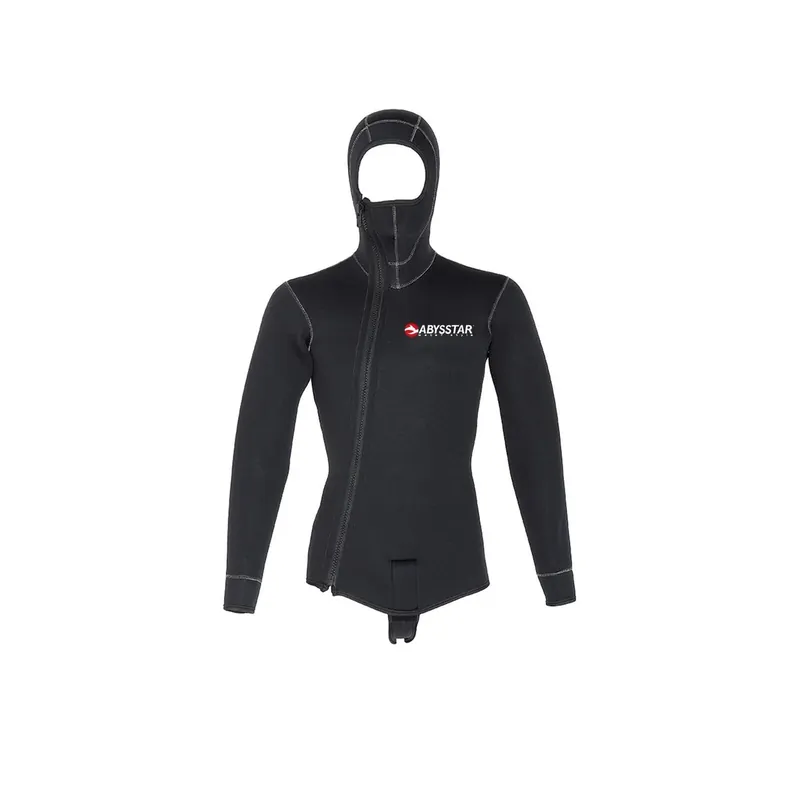 Diving Wetsuit Jacket Pacific Supreme Front Zip Man 5mm Black XL Abysstar 69432 Nur Für Kurze Zeit